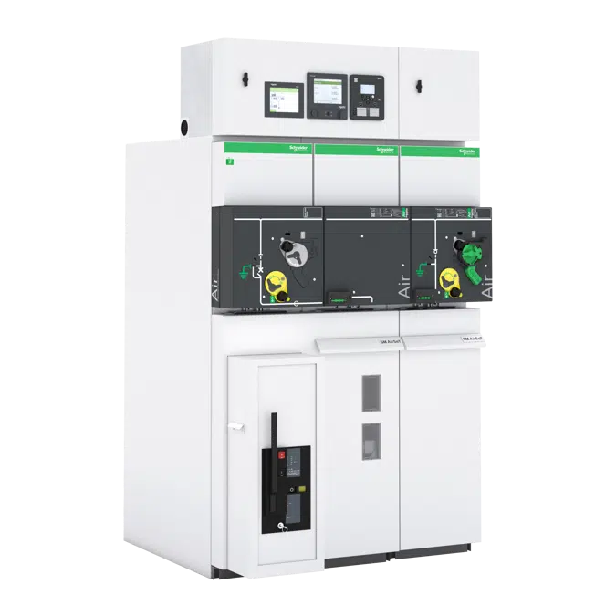 Schneider Schaltanlage RRL für ÜSS mit Motorantrieb RM AirSeT NE-IIB 24kV 20A SF6 Gas frei